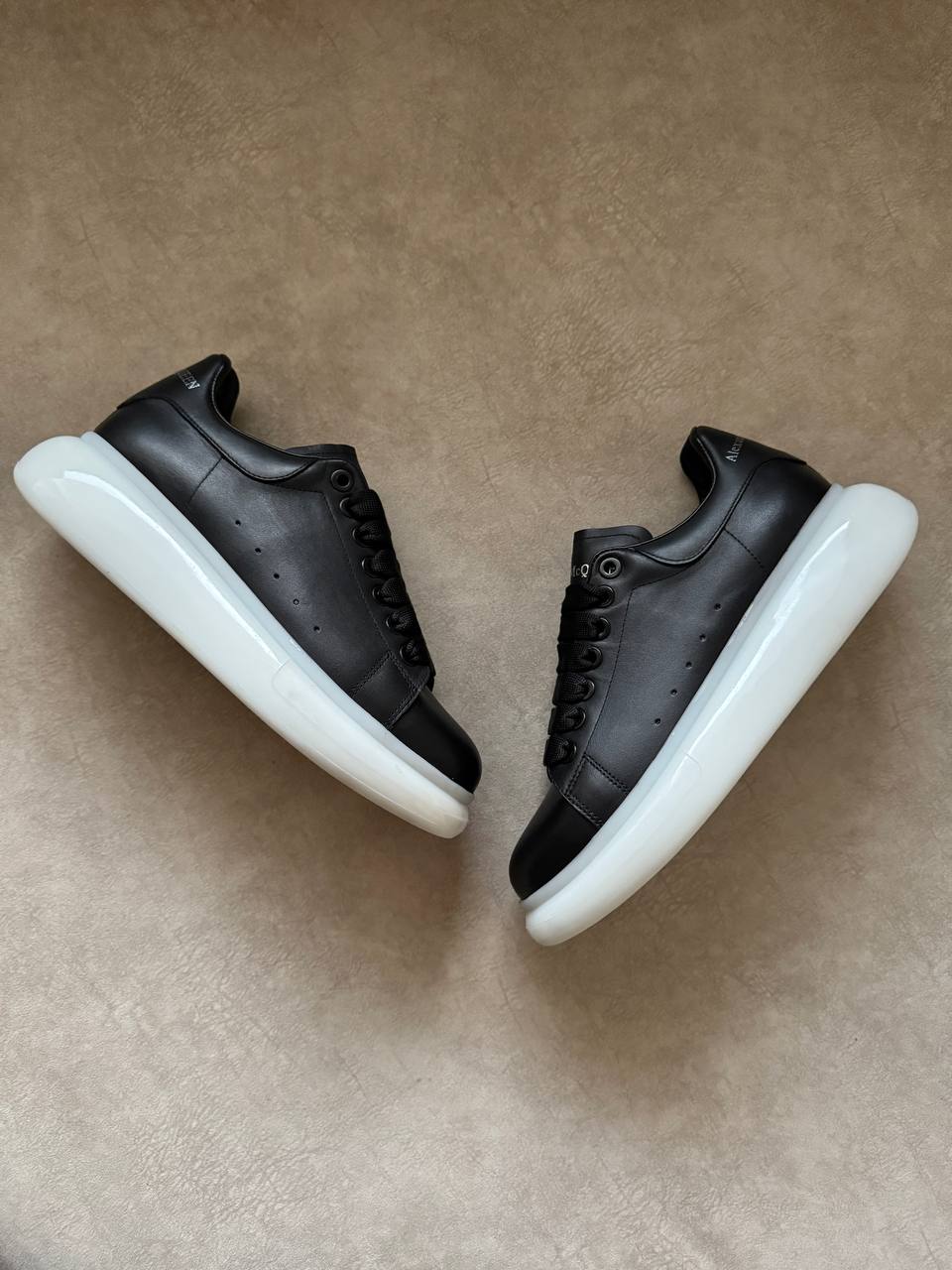Alexander McQueen Sneaker Black with a White Sole