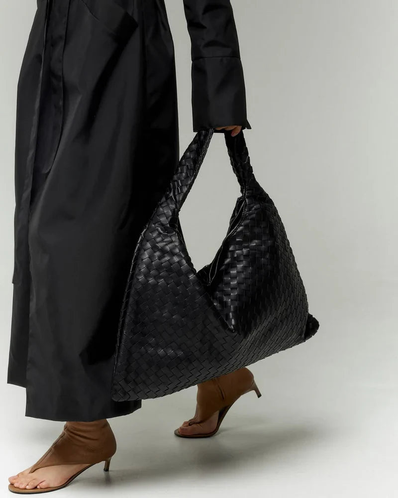 Bottega Veneta Large Hop Black