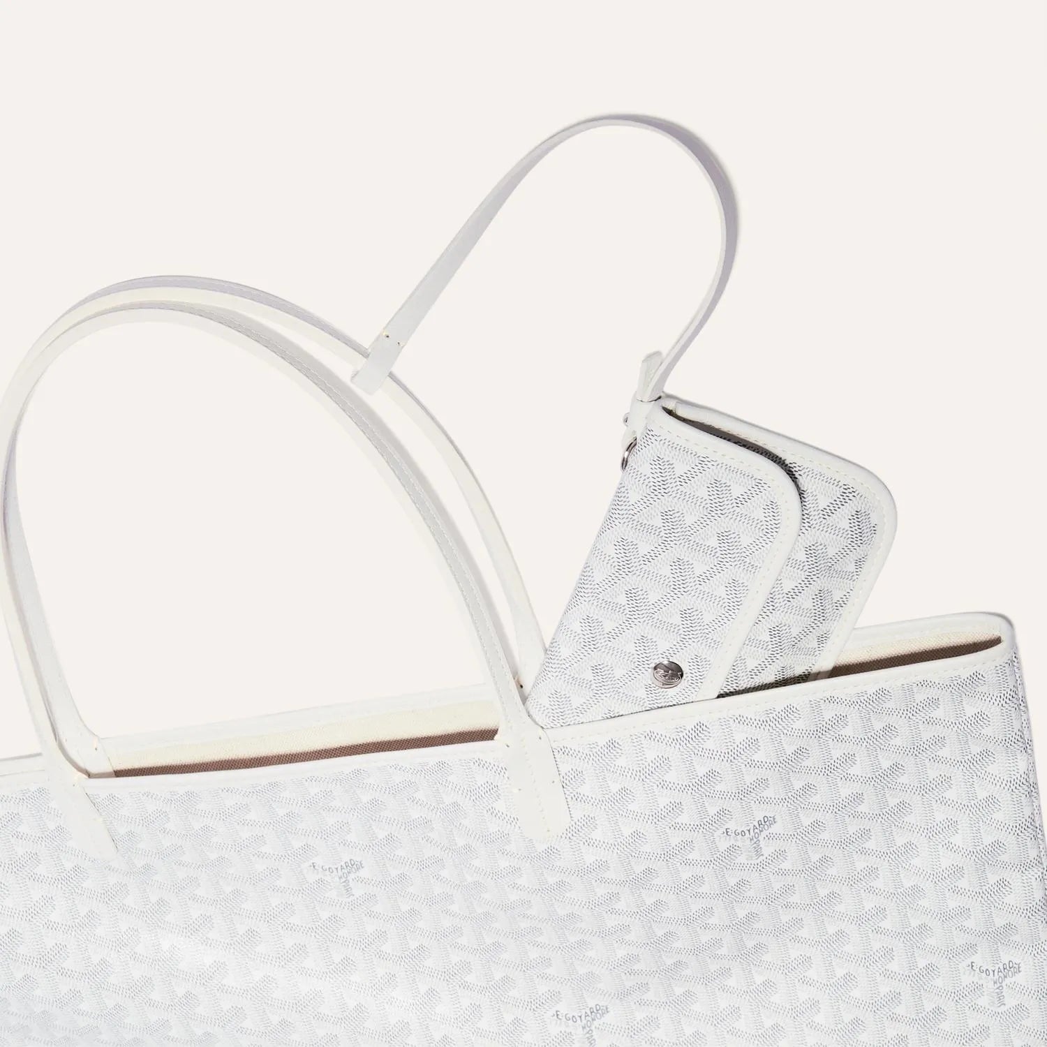 Goyard Saint Louis GM Bag White