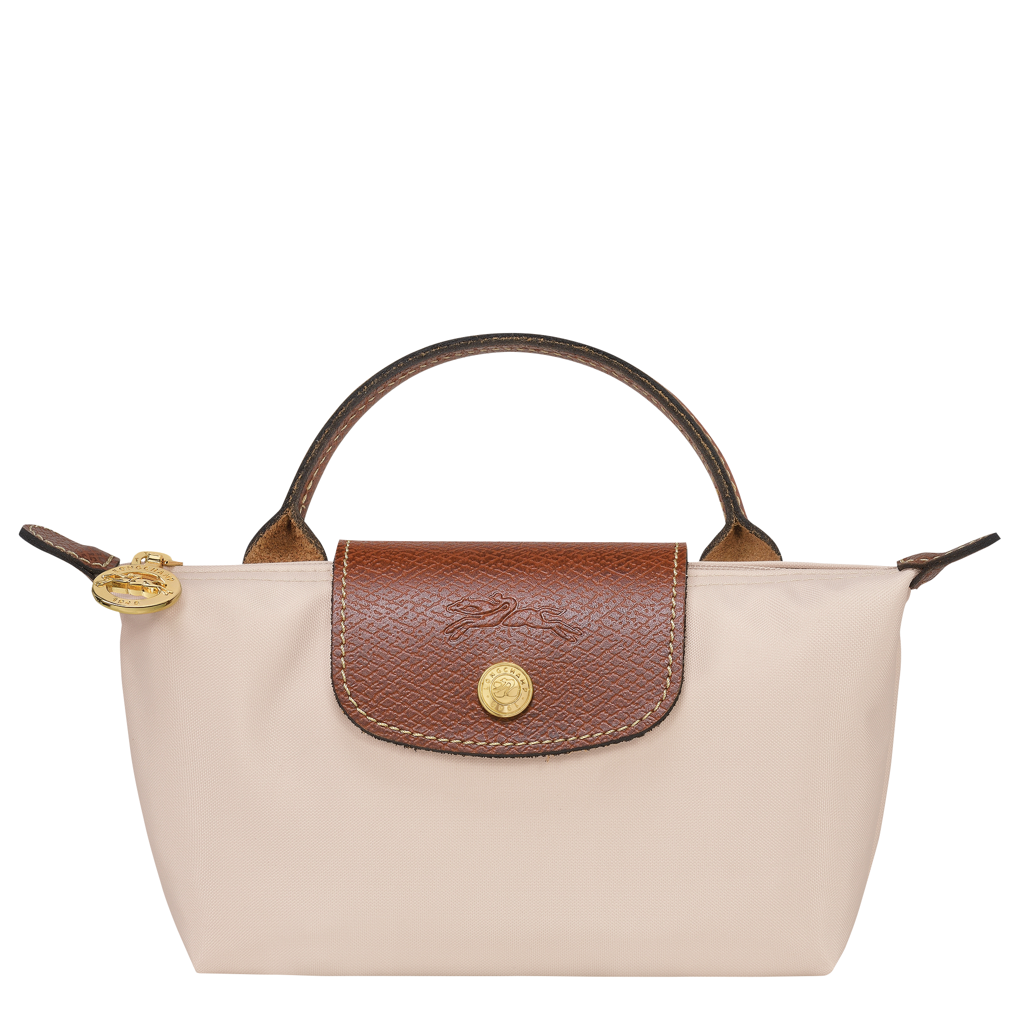 Longchamp Le Pliage Original Pouch with Handle Paper with Shoulder Strap