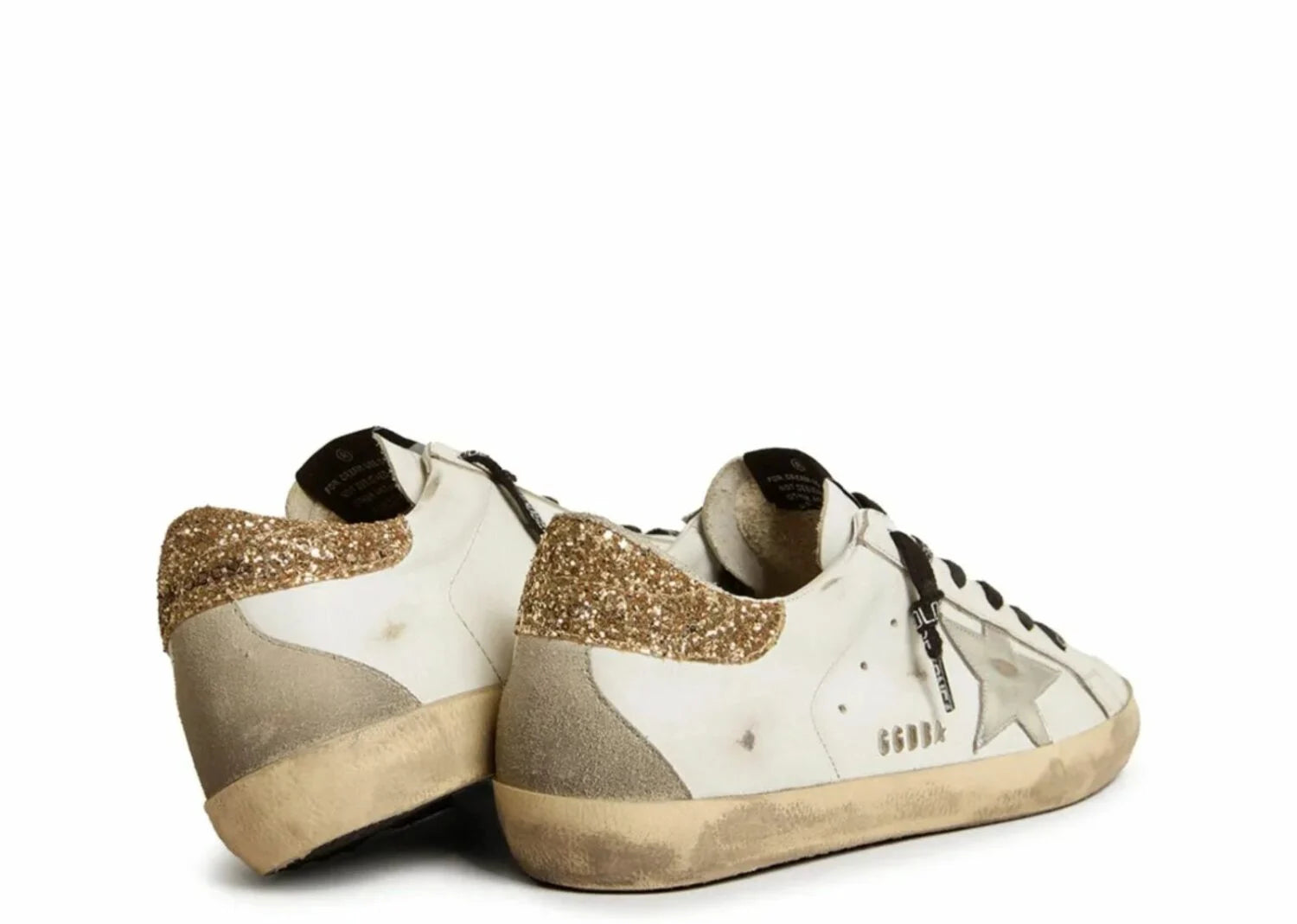 Golden Goose Super-Star with Glittery Heel