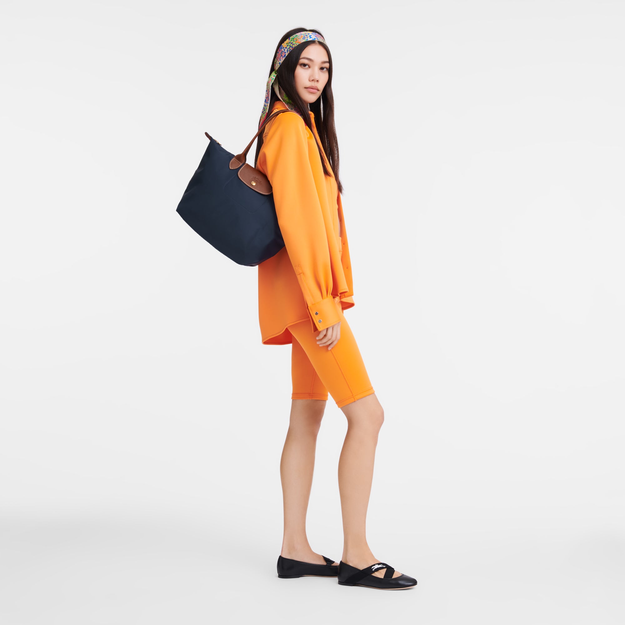 Longchamp Le Pliage Original Medium Navy