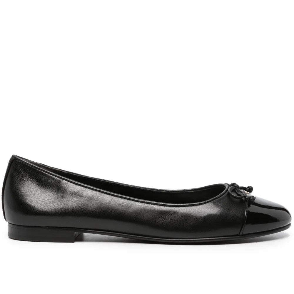 Tory Burch Cap-Toe Ballet Black Babet