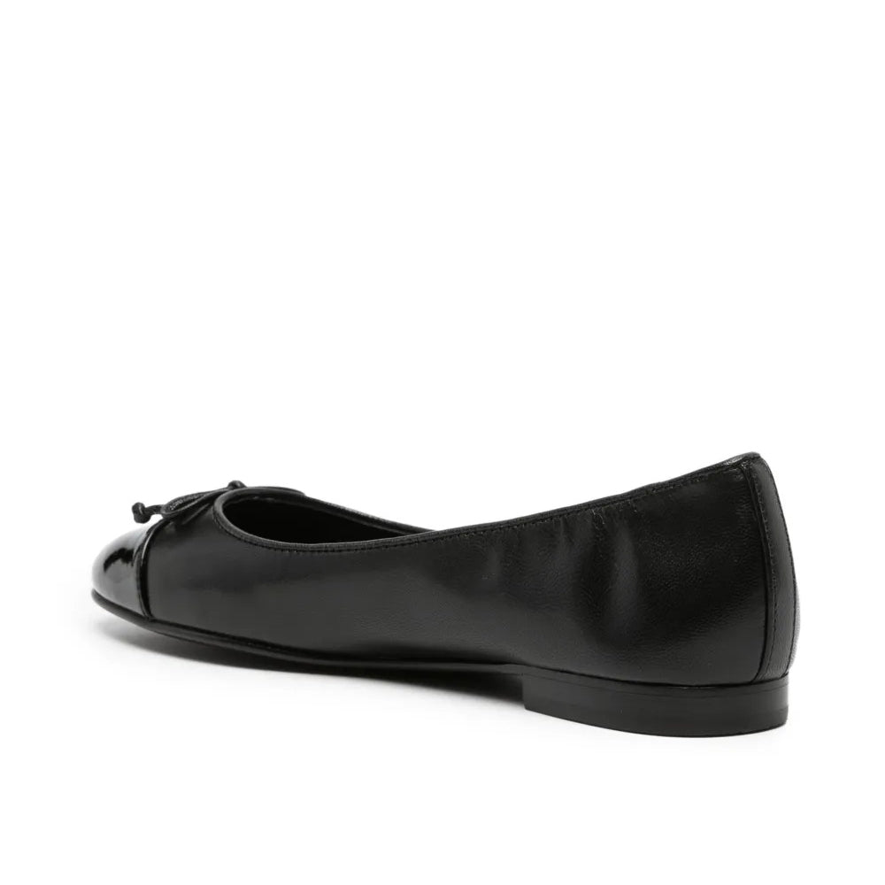 Tory Burch Cap-Toe Ballet Black Babet