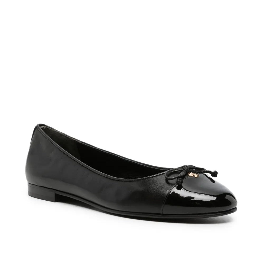 Tory Burch Cap-Toe Ballet Black Babet