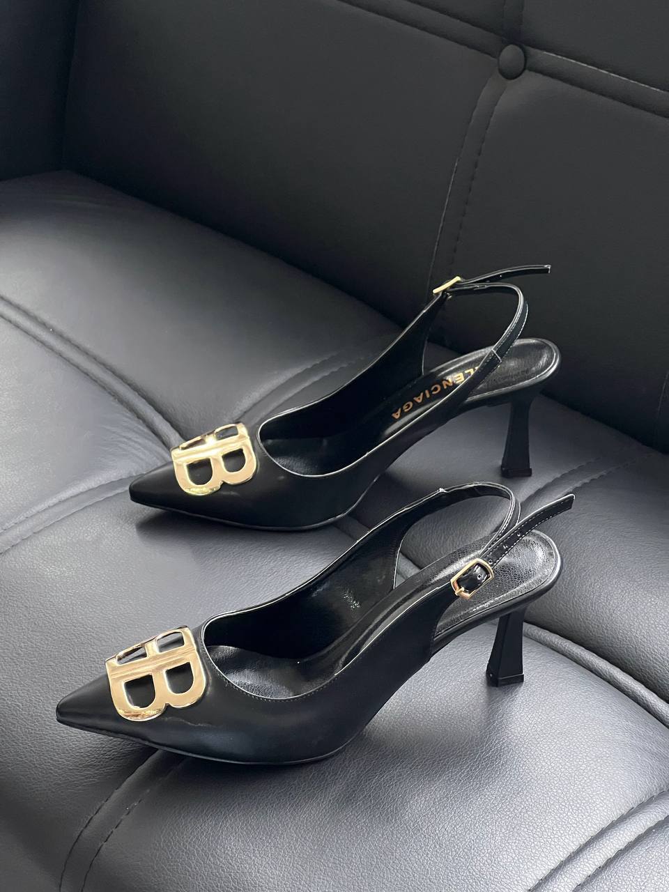 Balenciaga Slingback Pumps Black