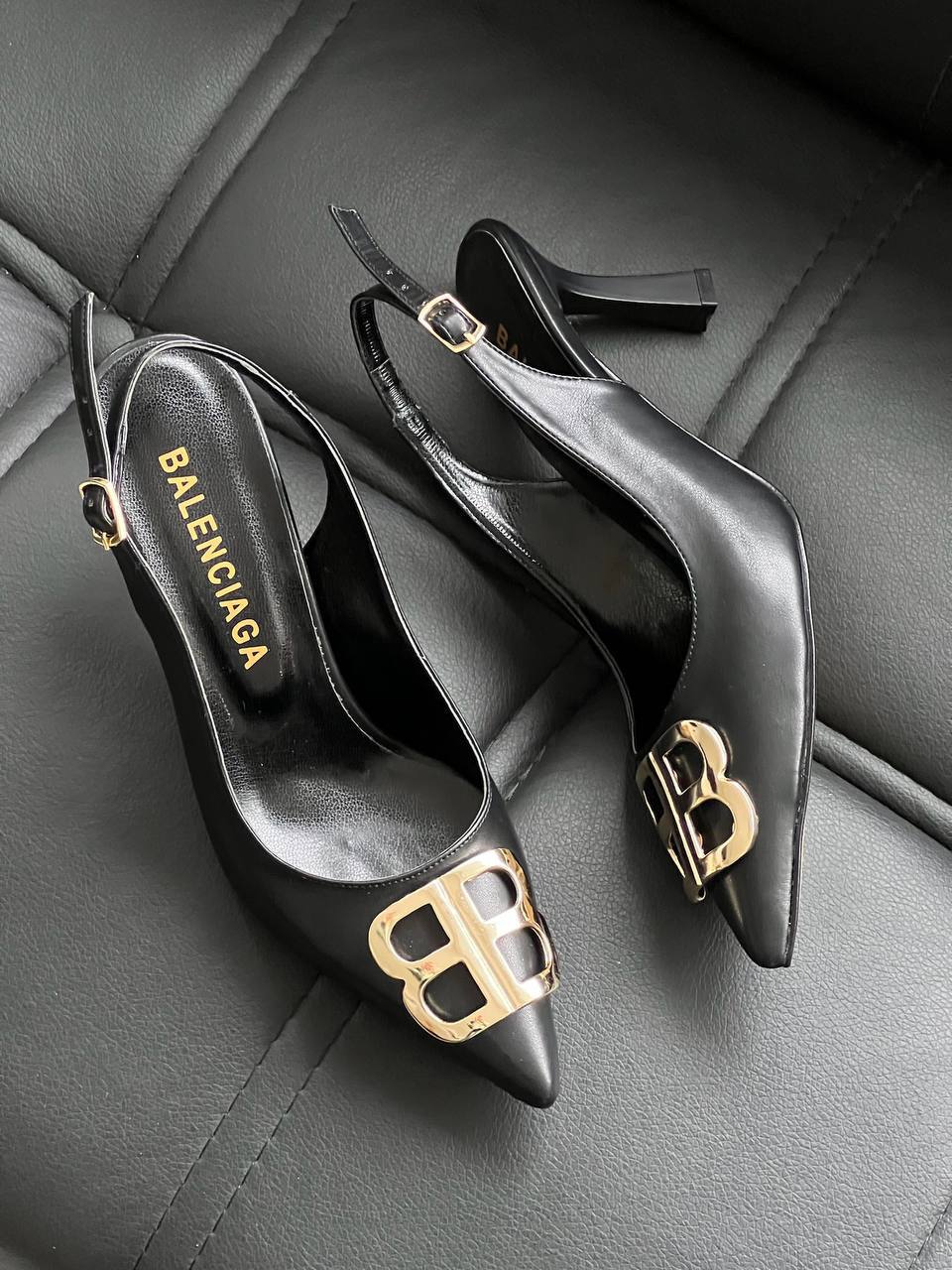 Balenciaga Slingback Pumps Black